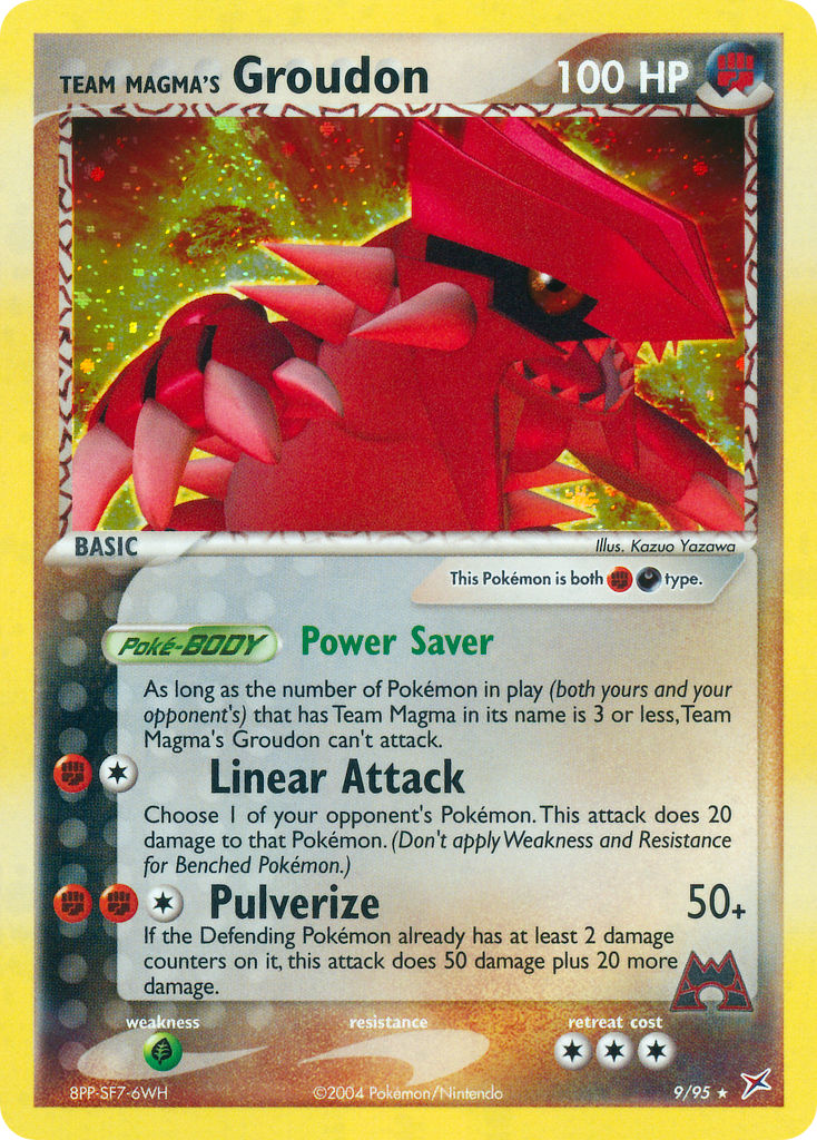 Team Magma's Groudon Pokémon card