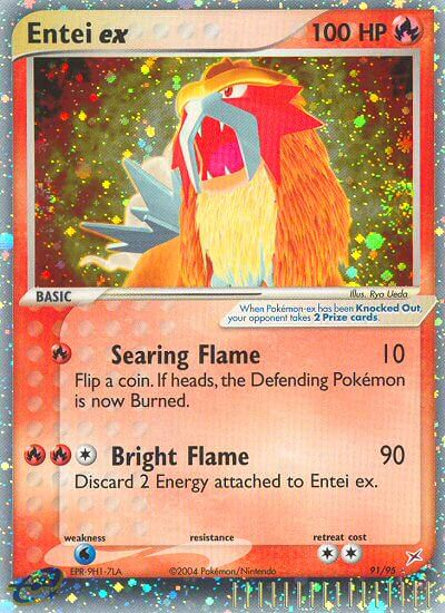 Entei ex Pokémon card