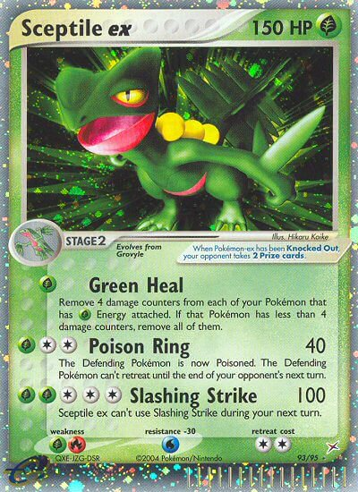 Sceptile ex Pokémon card
