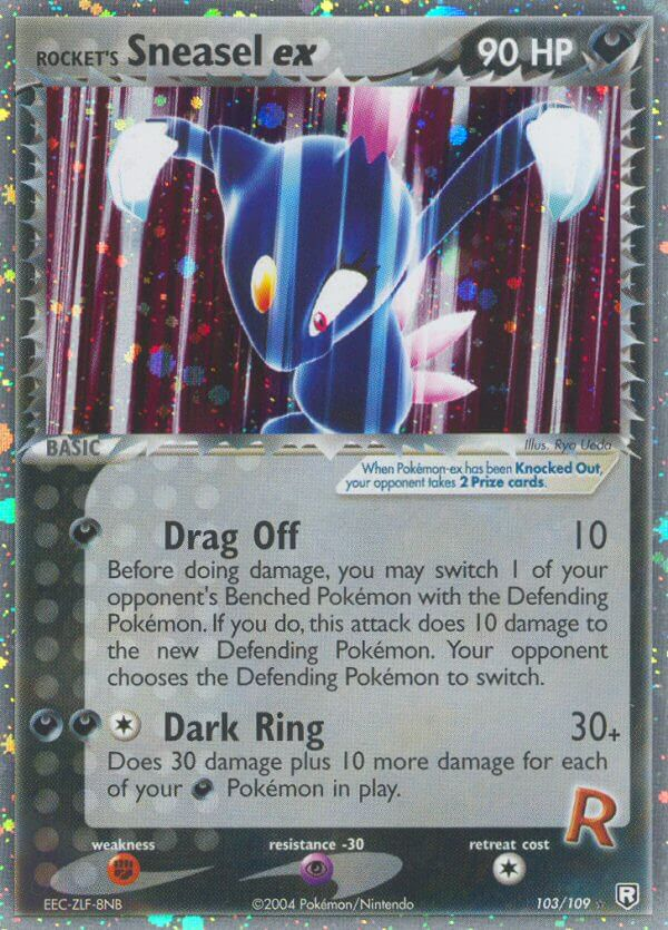 Rocket's Sneasel ex Pokémon card