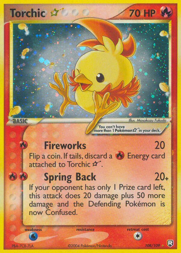 Torchic Star Pokémon card