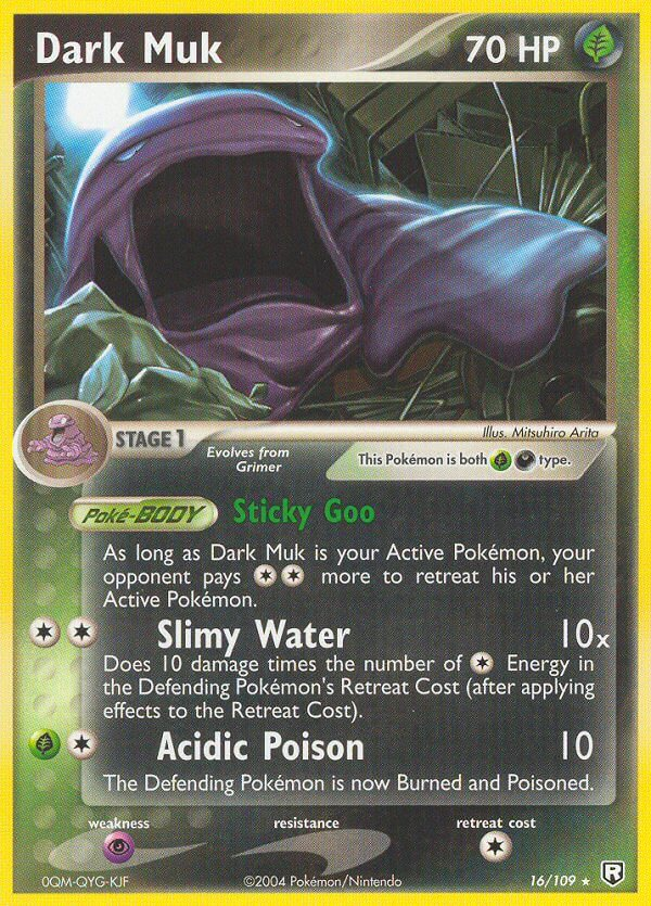 Dark Muk Pokémon card