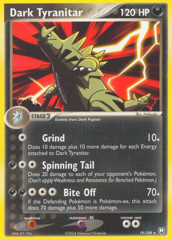Dark Tyranitar Pokémon card