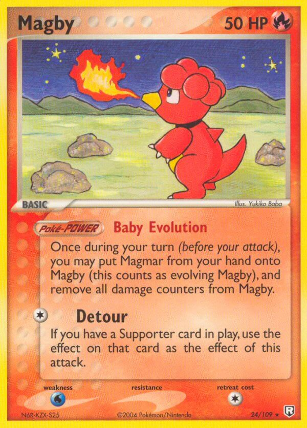 Magby Pokémon card