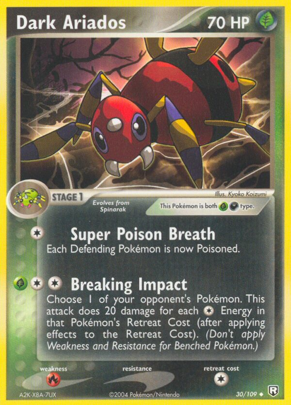 Dark Ariados Pokémon card