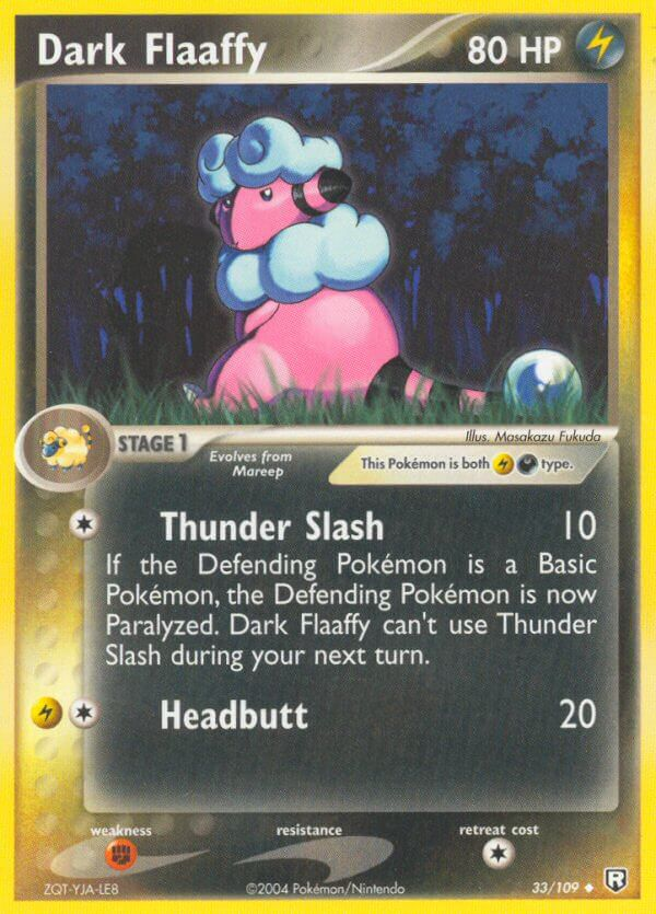 Dark Flaaffy Pokémon card
