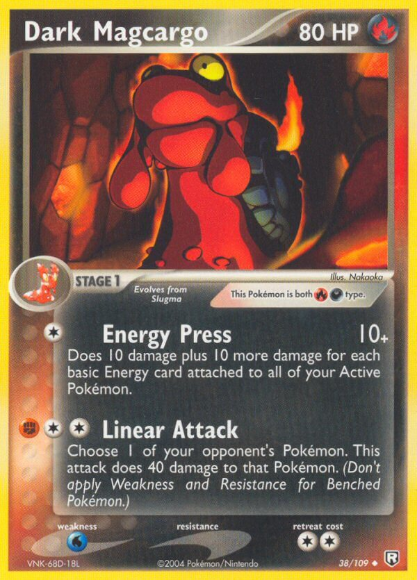 Dark Magcargo Pokémon card