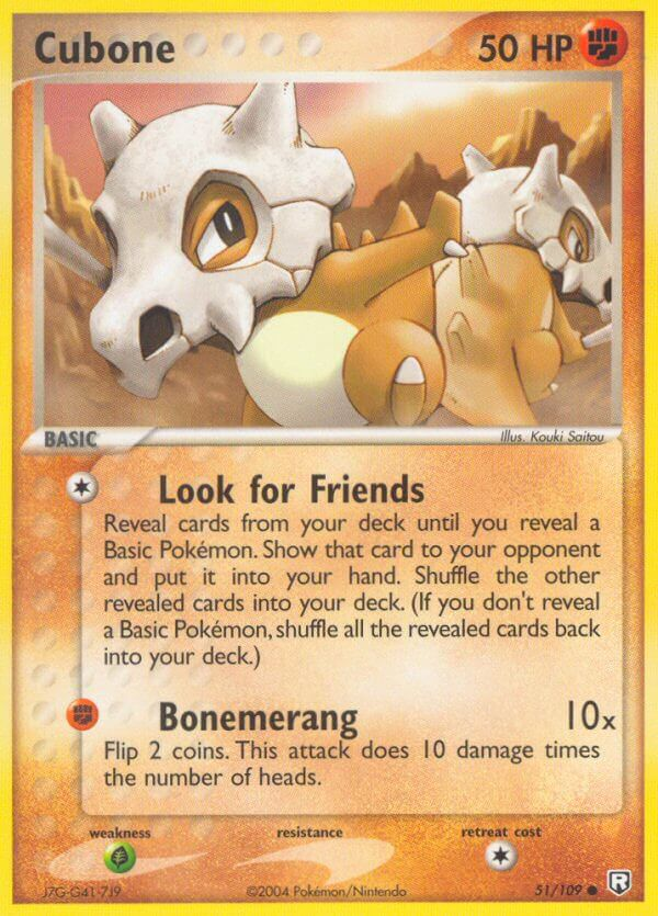 Cubone Pokémon card
