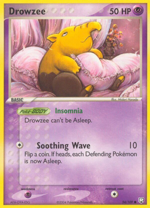 Drowzee Pokémon card