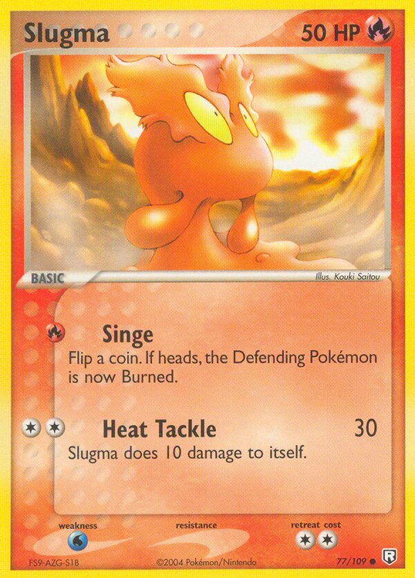 Slugma Pokémon card