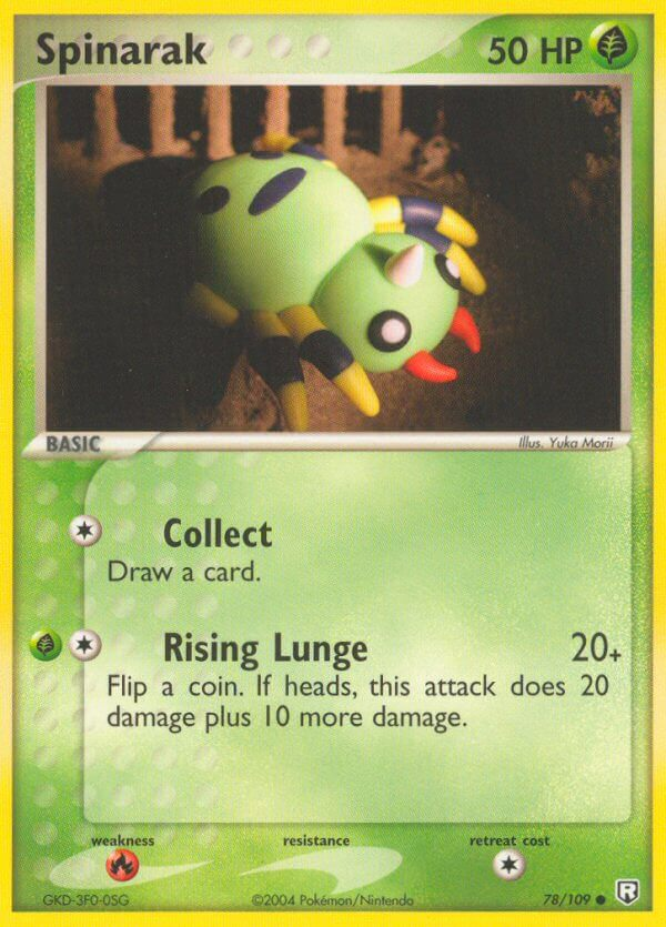 Spinarak Pokémon card