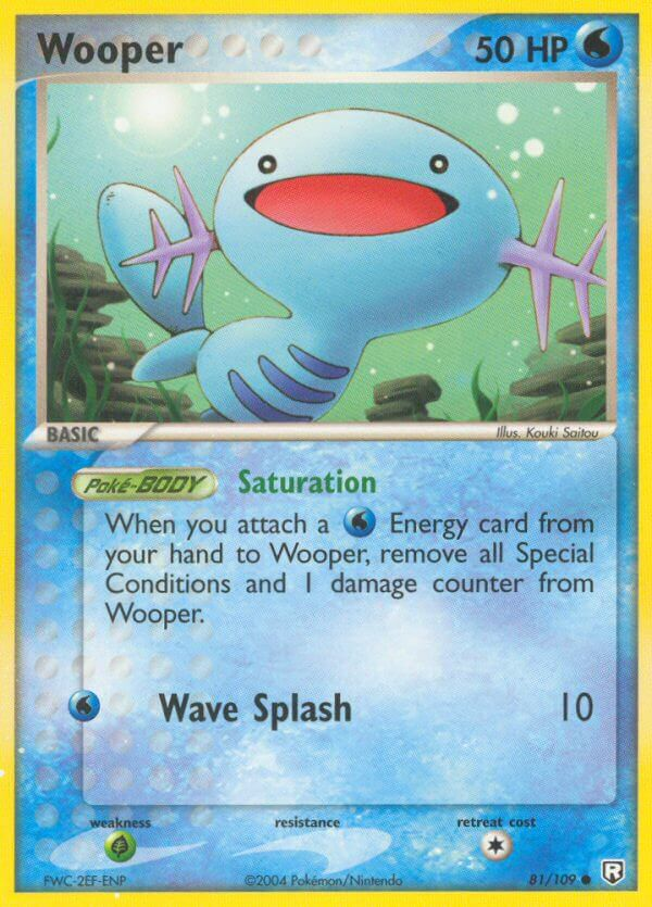 Wooper Pokémon card