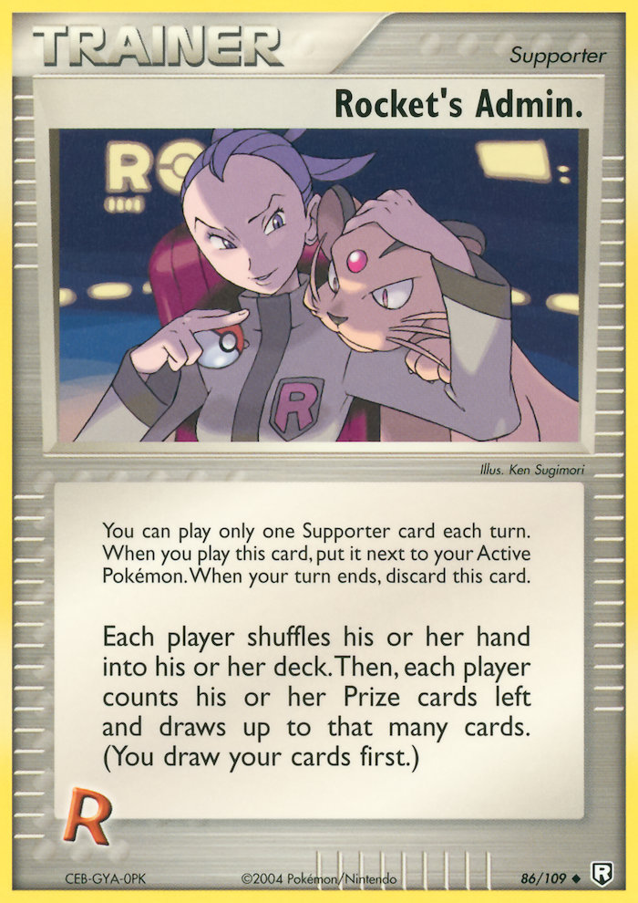 Rocket's Admin. Pokémon card