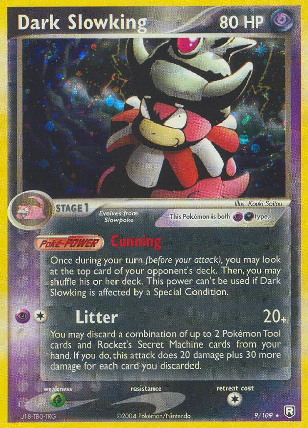 Dark Slowking Pokémon card