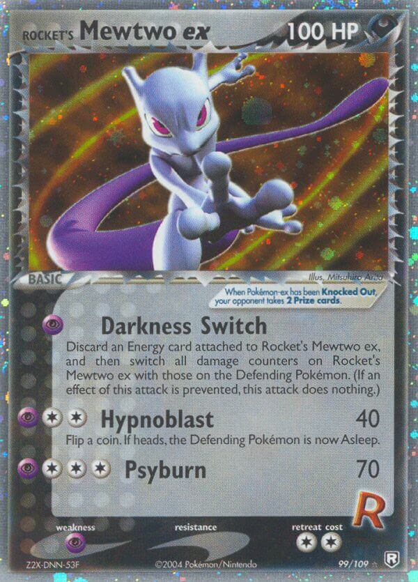 Rocket's Mewtwo ex Pokémon card