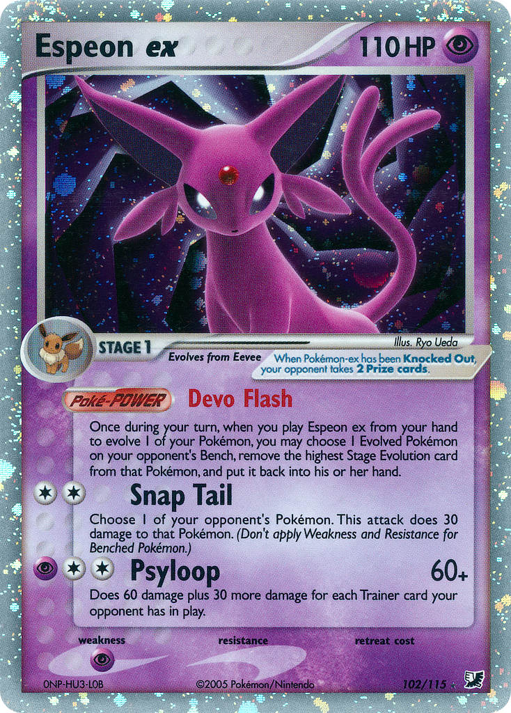 Espeon ex Pokémon card