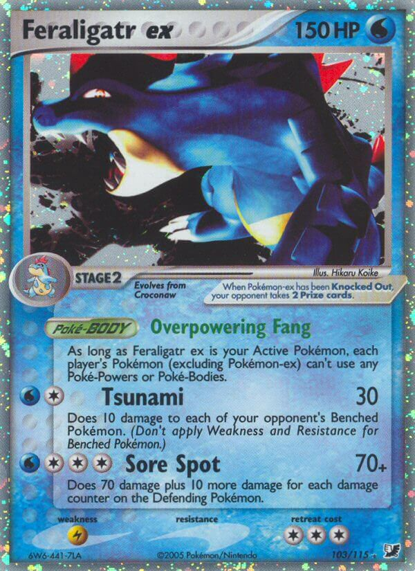 Feraligatr ex Pokémon card
