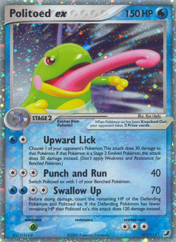 Politoed ex Pokémon card