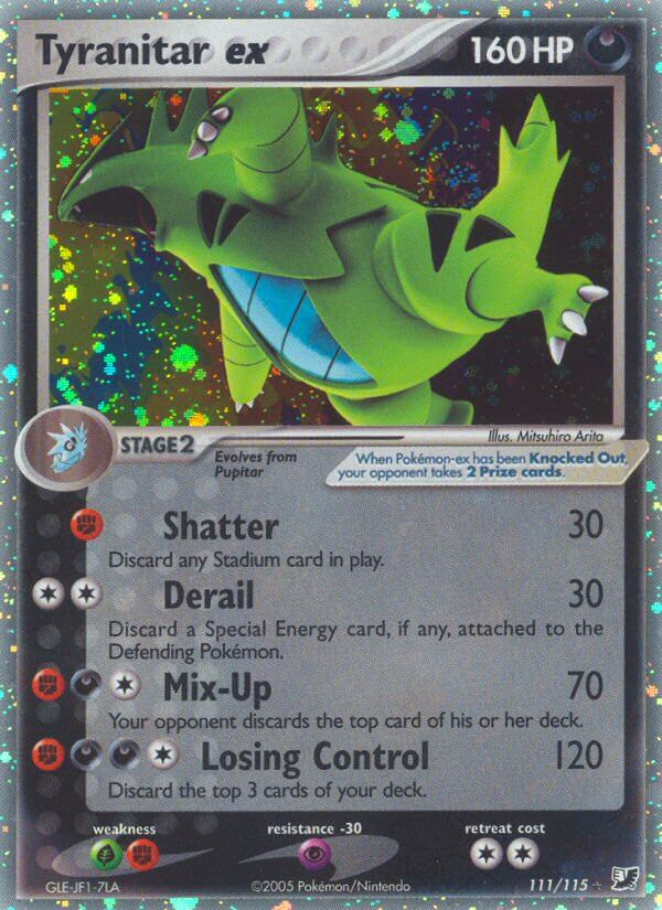 Tyranitar ex Pokémon card