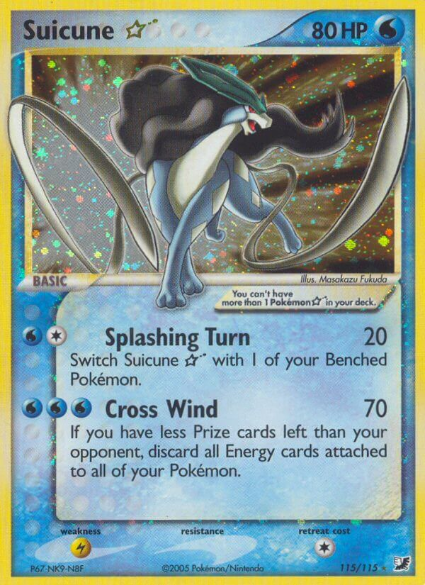 Suicune Star Pokémon card