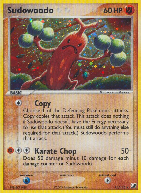 Sudowoodo Pokémon card