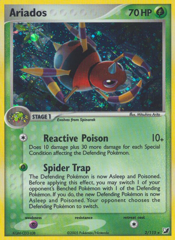 Ariados Pokémon card