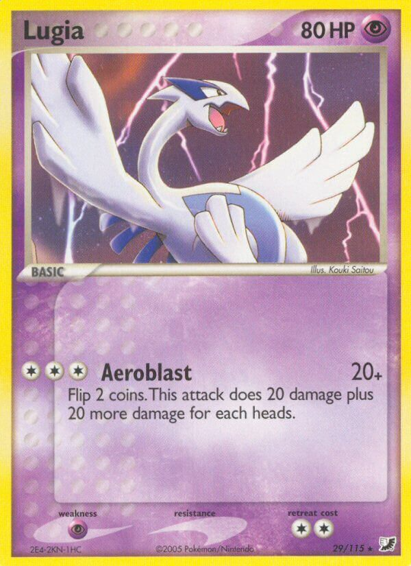 Lugia Pokémon card