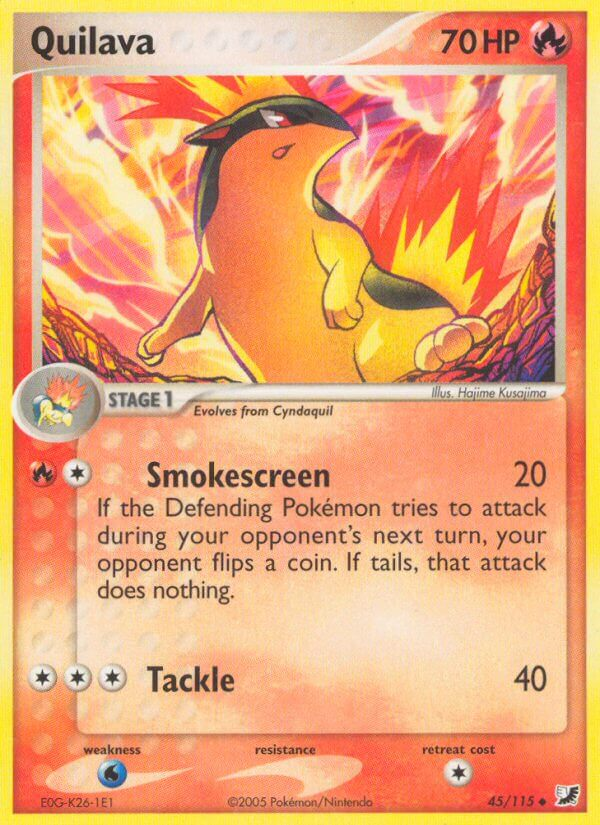 Quilava Pokémon card
