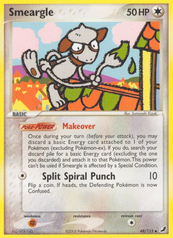Smeargle Pokémon card