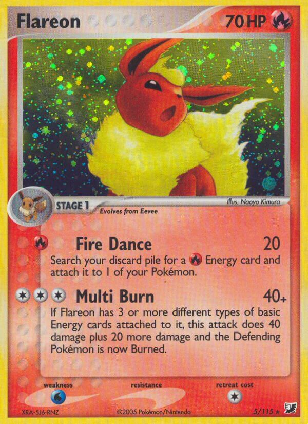 Flareon Pokémon card