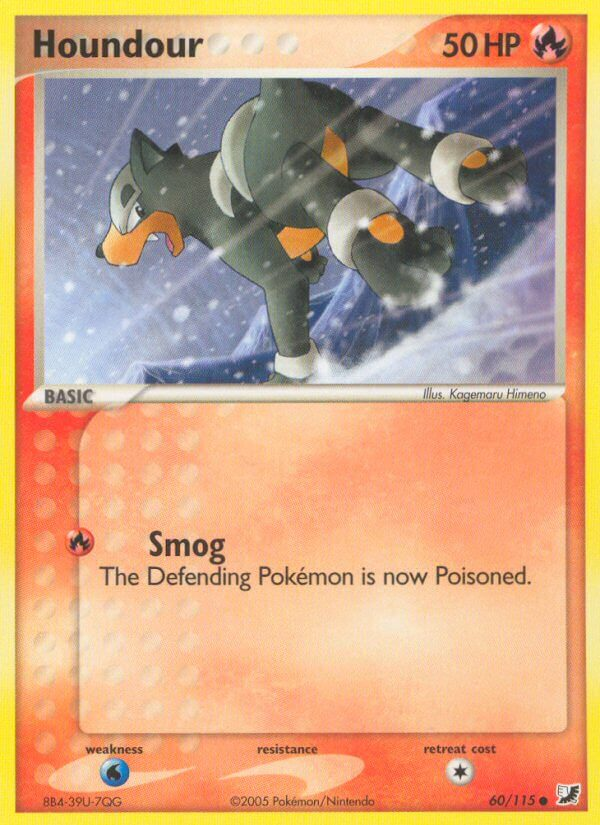 Houndour Pokémon card