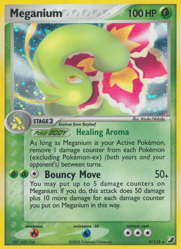 Meganium Pokémon card