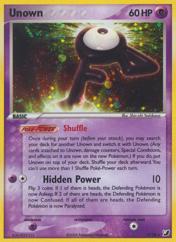 Unown Pokémon card