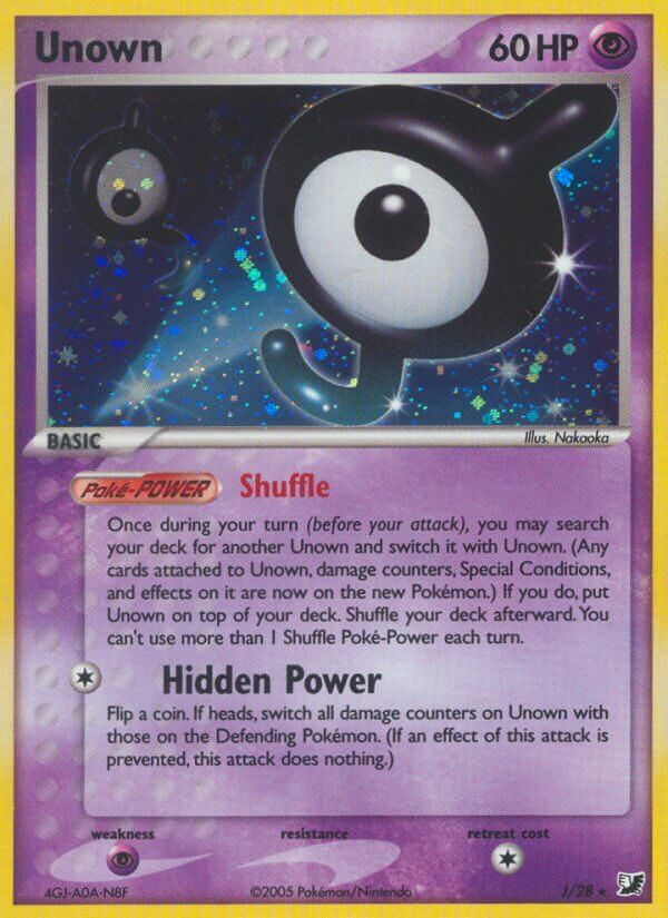 Unown Pokémon card