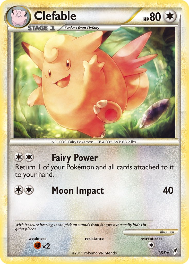 Clefable Pokémon card