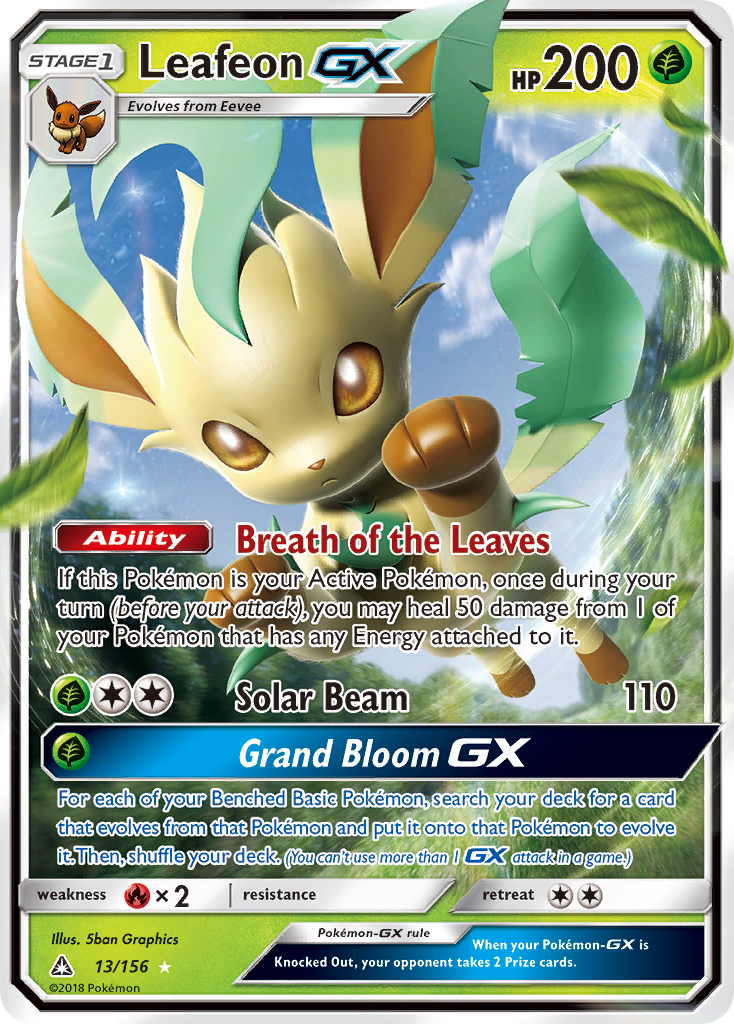 Leafeon Pokémon card