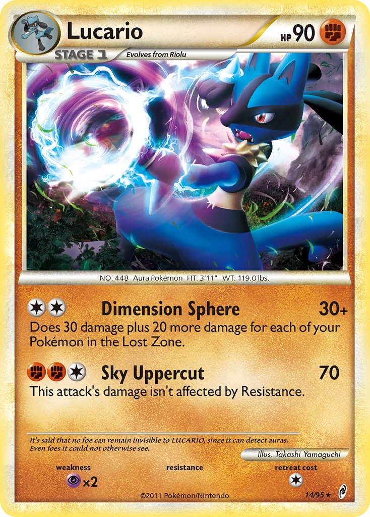 Lucario Pokémon card