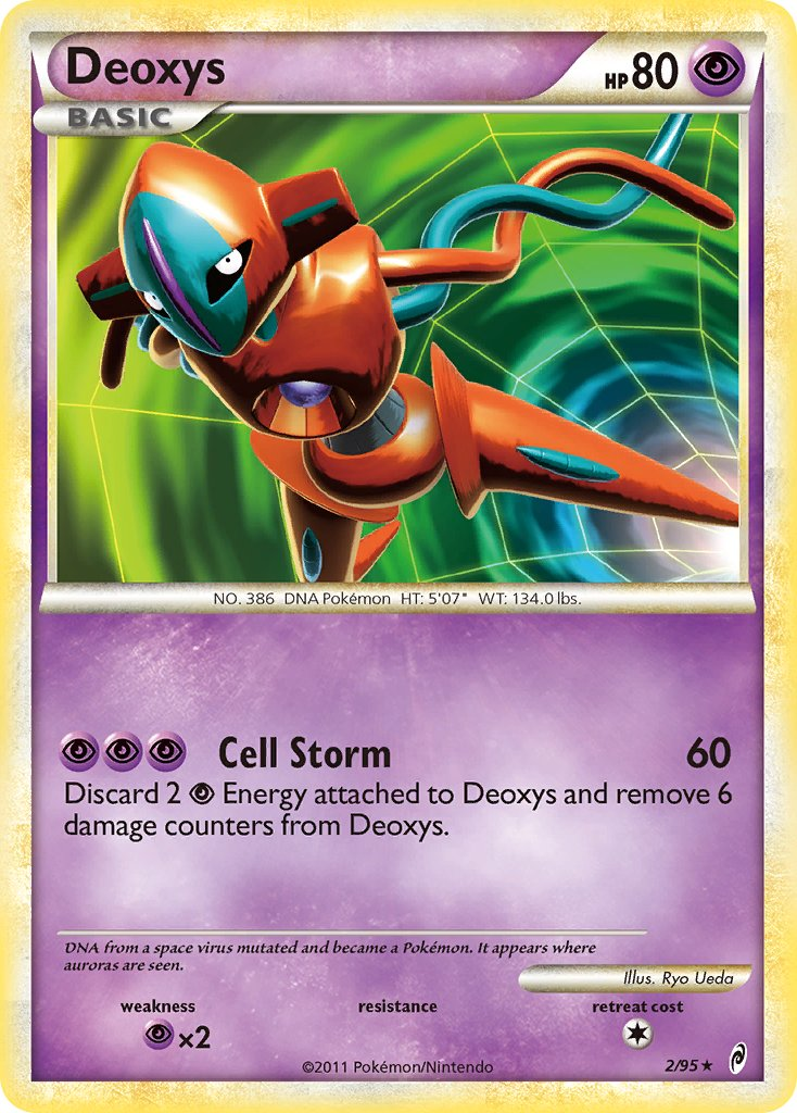 Deoxys Pokémon card