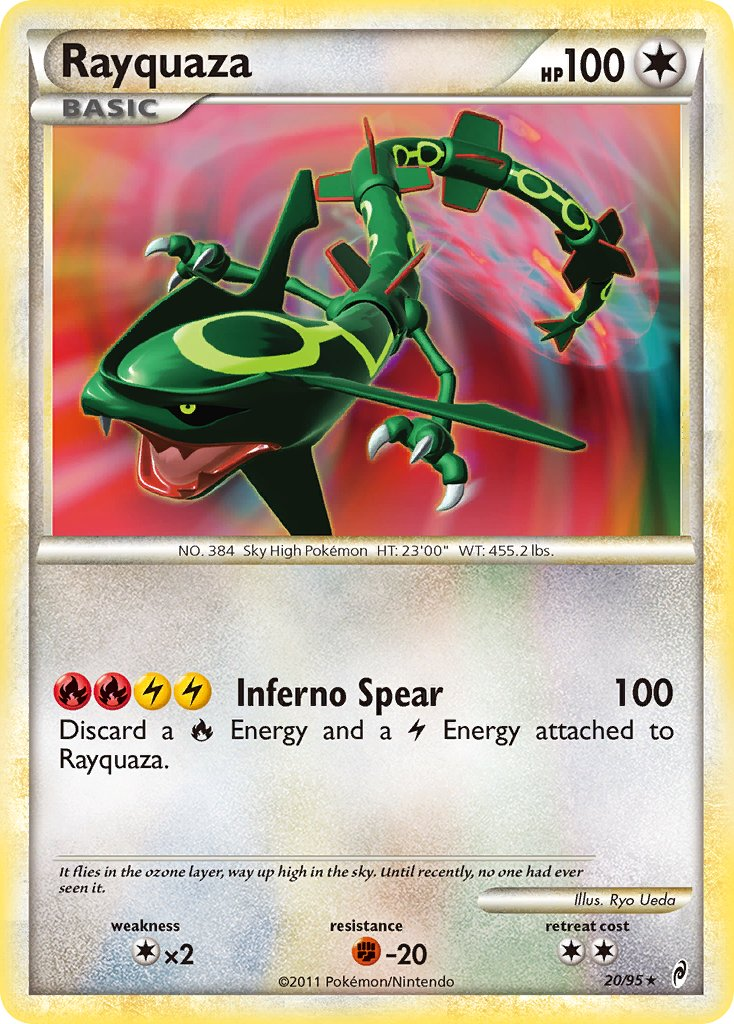 Rayquaza Pokémon card