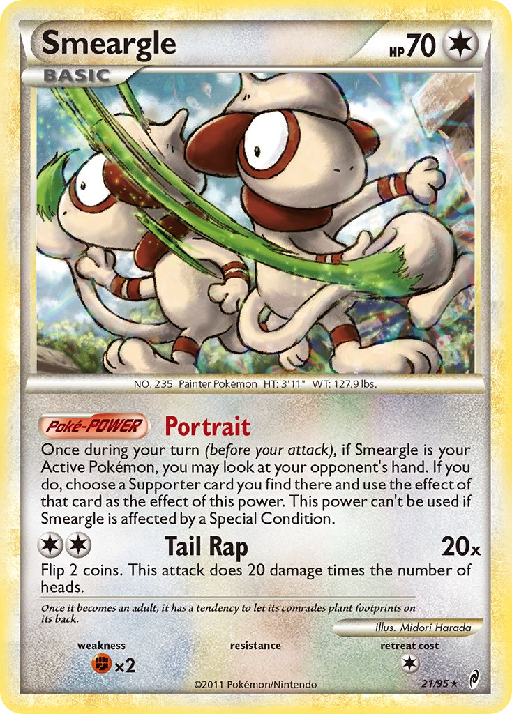 Smeargle Pokémon card