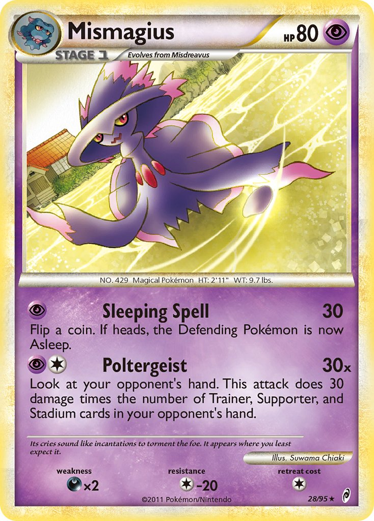 Mismagius Pokémon card