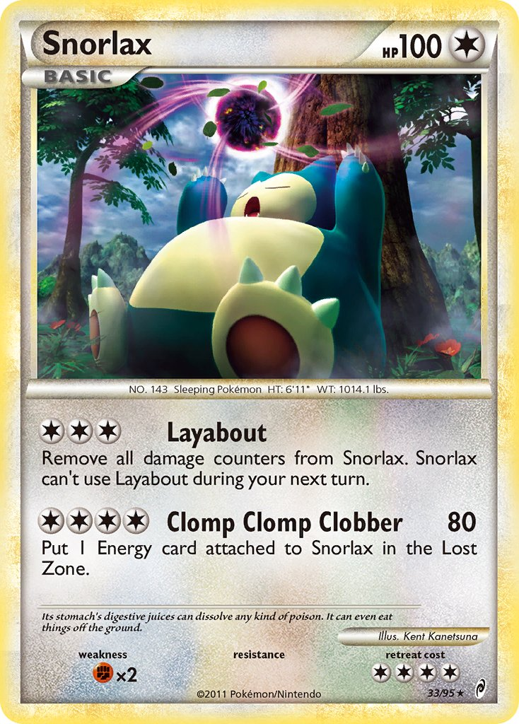 Snorlax Pokémon card