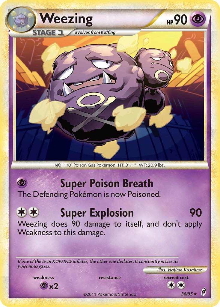 Weezing Pokémon card