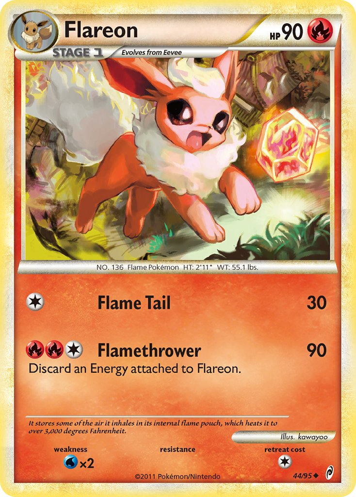 Flareon Pokémon card