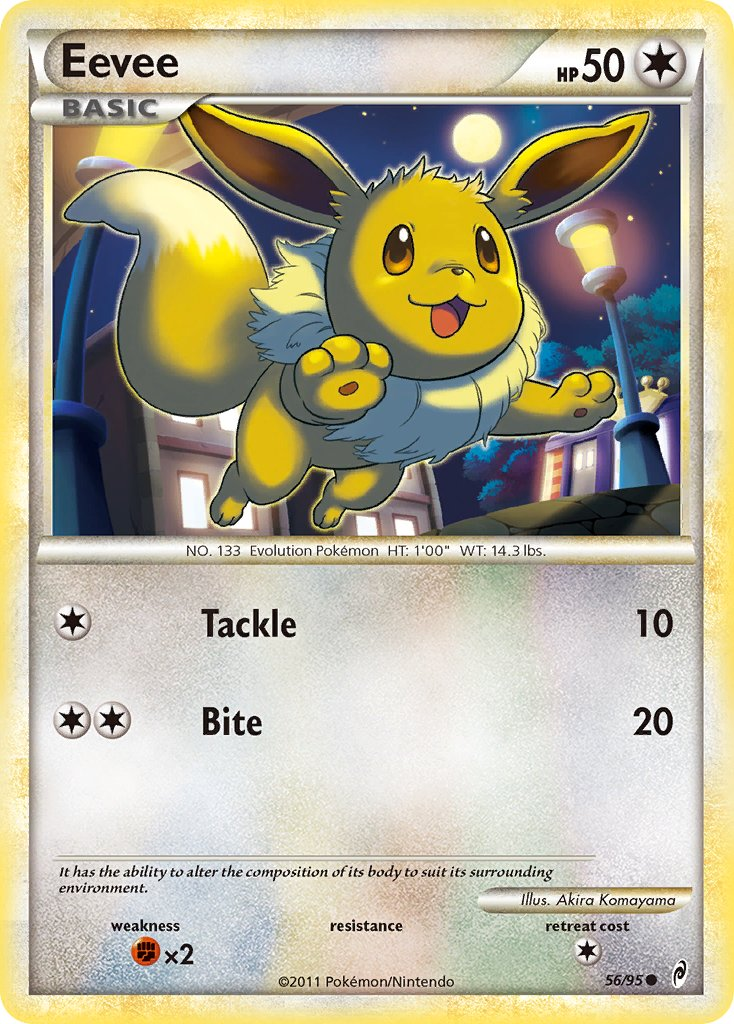 Eevee Pokémon card
