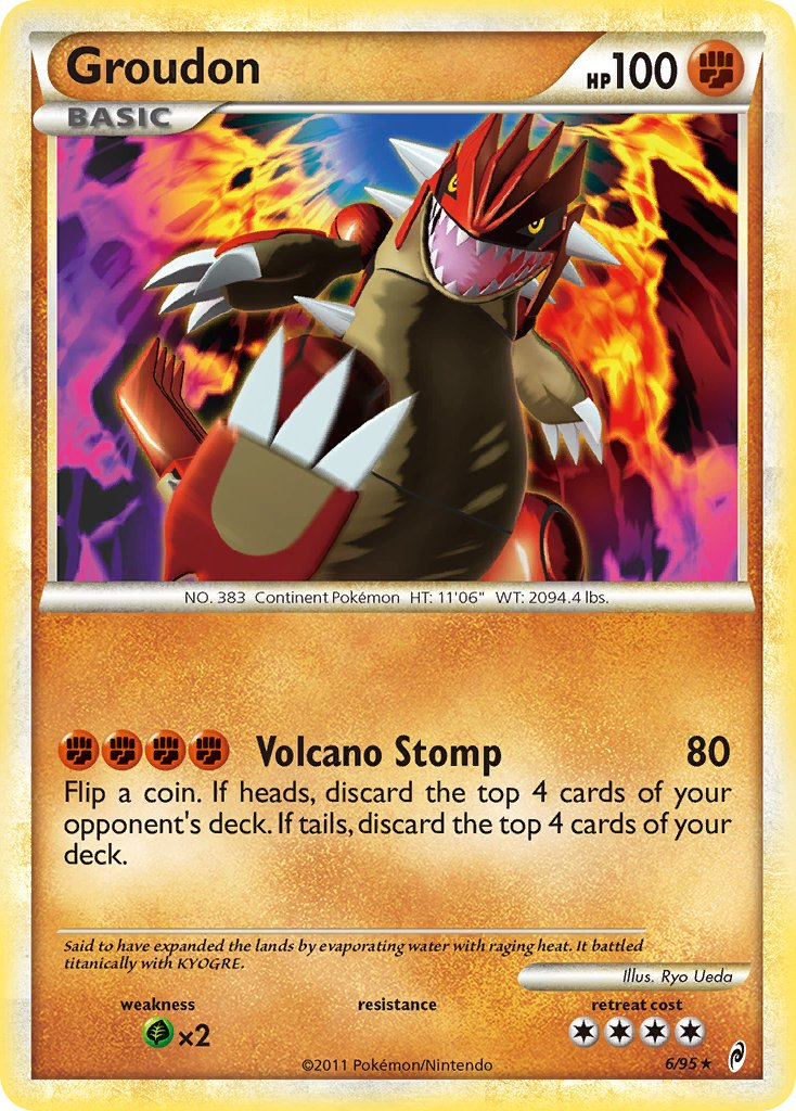 Groudon Pokémon card