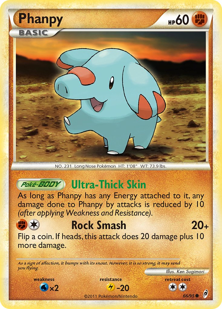 Phanpy Pokémon card