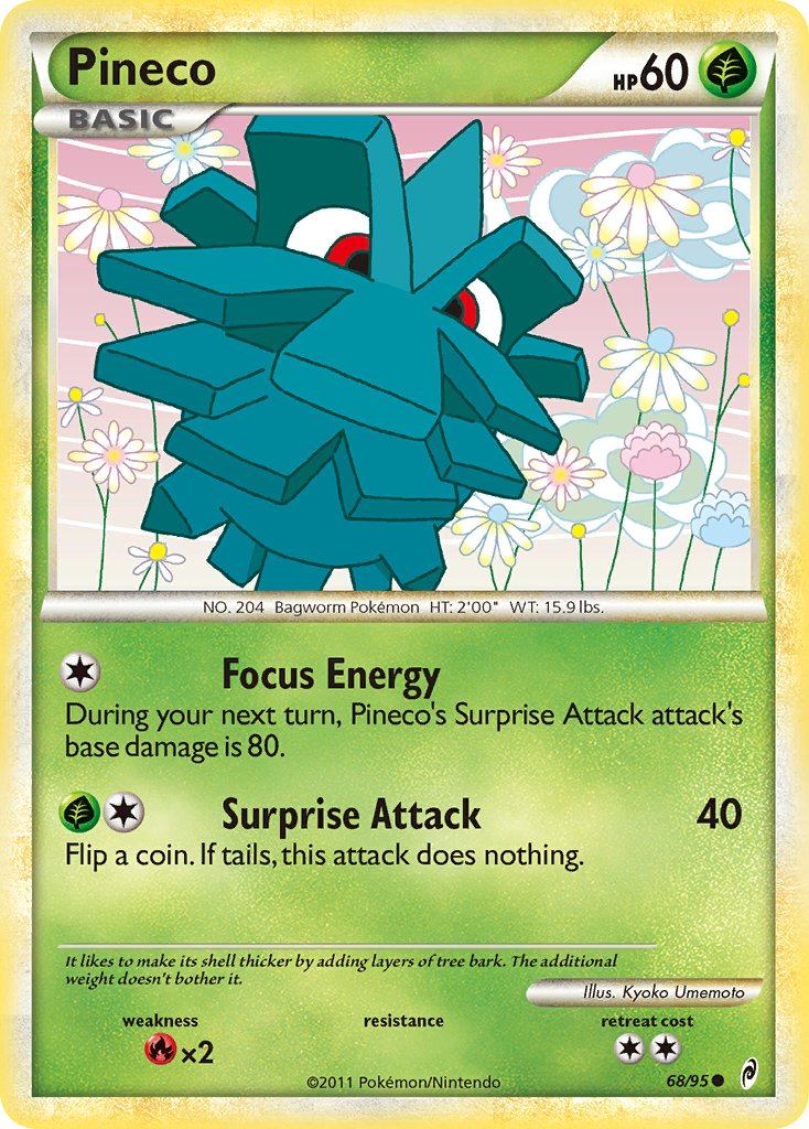 Pineco Pokémon card