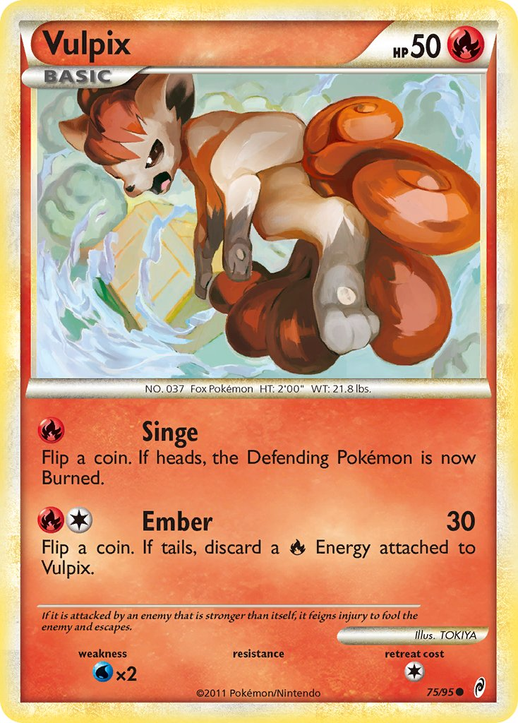 Vulpix Pokémon card