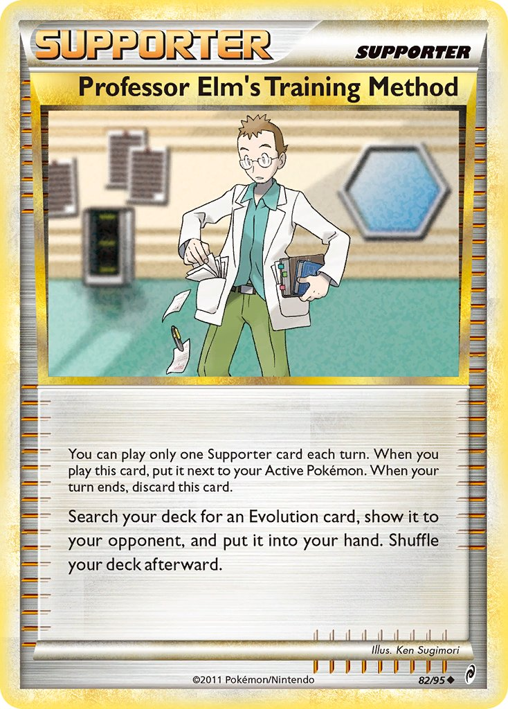 Professor Elm's Training Method Pokémon card